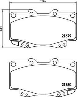 Magneti Marelli 363700483069 - Bremžu uzliku kompl., Disku bremzes ps1.lv