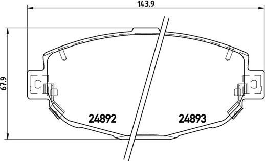 Magneti Marelli 363700483104 - Bremžu uzliku kompl., Disku bremzes ps1.lv