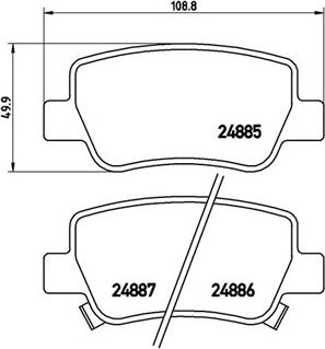 Magneti Marelli 363700483112 - Bremžu uzliku kompl., Disku bremzes ps1.lv