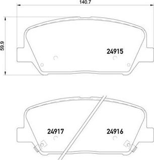 Magneti Marelli 363700530065 - Bremžu uzliku kompl., Disku bremzes ps1.lv