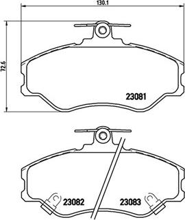 Magneti Marelli 363700430005 - Bremžu uzliku kompl., Disku bremzes ps1.lv