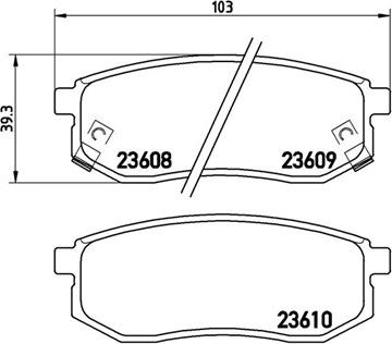 Magneti Marelli 363700430030 - Bremžu uzliku kompl., Disku bremzes ps1.lv