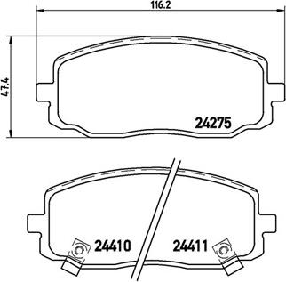 Magneti Marelli 363700430032 - Bremžu uzliku kompl., Disku bremzes ps1.lv