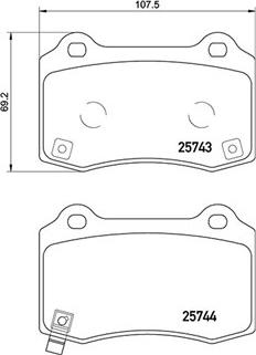 Magneti Marelli 363700430074 - Bremžu uzliku kompl., Disku bremzes ps1.lv