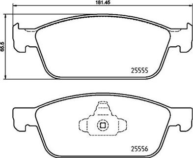 Magneti Marelli 363700424199 - Bremžu uzliku kompl., Disku bremzes ps1.lv