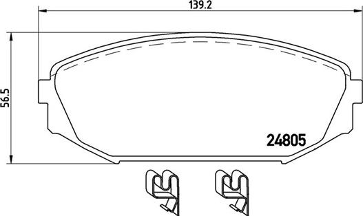 Magneti Marelli 363700428049 - Bremžu uzliku kompl., Disku bremzes ps1.lv