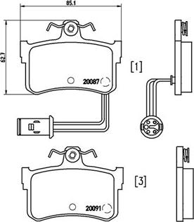 Magneti Marelli 363700428015 - Bremžu uzliku kompl., Disku bremzes ps1.lv