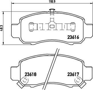 HELLA PAGID 355035921 - Bremžu uzliku kompl., Disku bremzes ps1.lv