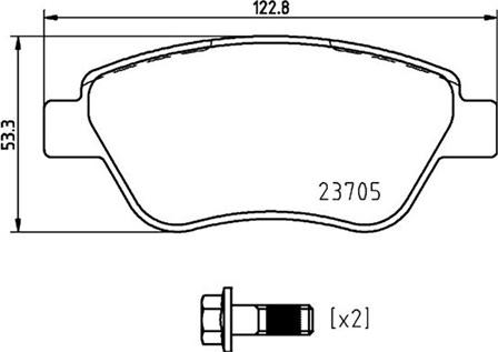 Magneti Marelli 363700423169 - Bremžu uzliku kompl., Disku bremzes ps1.lv