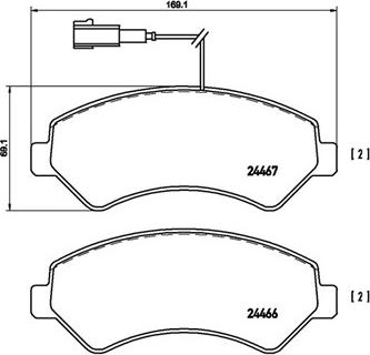 Magneti Marelli 363700423136 - Bremžu uzliku kompl., Disku bremzes ps1.lv