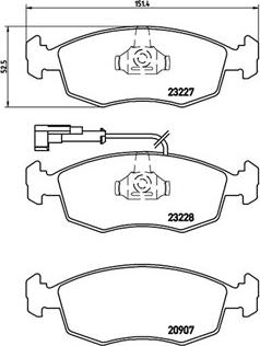 Magneti Marelli 363700423121 - Bremžu uzliku kompl., Disku bremzes ps1.lv