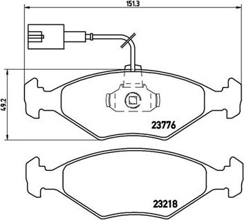 Magneti Marelli 363700423122 - Bremžu uzliku kompl., Disku bremzes ps1.lv