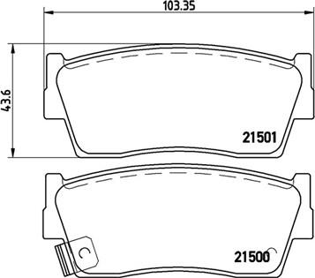 Magneti Marelli 363700479006 - Bremžu uzliku kompl., Disku bremzes ps1.lv