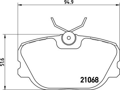 Magneti Marelli 363700471004 - Bremžu uzliku kompl., Disku bremzes ps1.lv