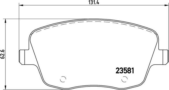 Magneti Marelli 363700585057 - Bremžu uzliku kompl., Disku bremzes ps1.lv