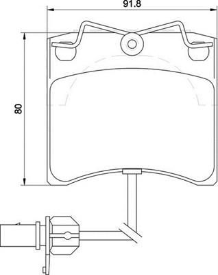 Magneti Marelli 363700205129 - Bremžu uzliku kompl., Disku bremzes ps1.lv