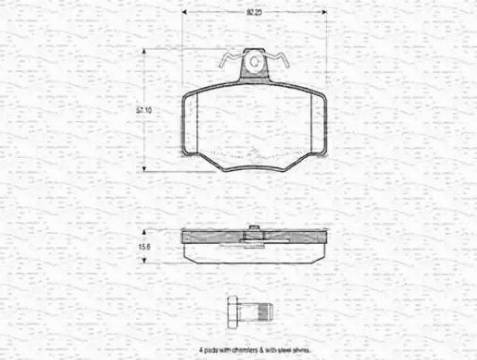 Magneti Marelli 363702160753 - Bremžu uzliku kompl., Disku bremzes ps1.lv