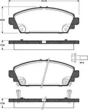 Magneti Marelli 363702161131 - Bremžu uzliku kompl., Disku bremzes ps1.lv