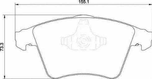 Magneti Marelli 363710201755 - Bremžu uzliku kompl., Disku bremzes ps1.lv