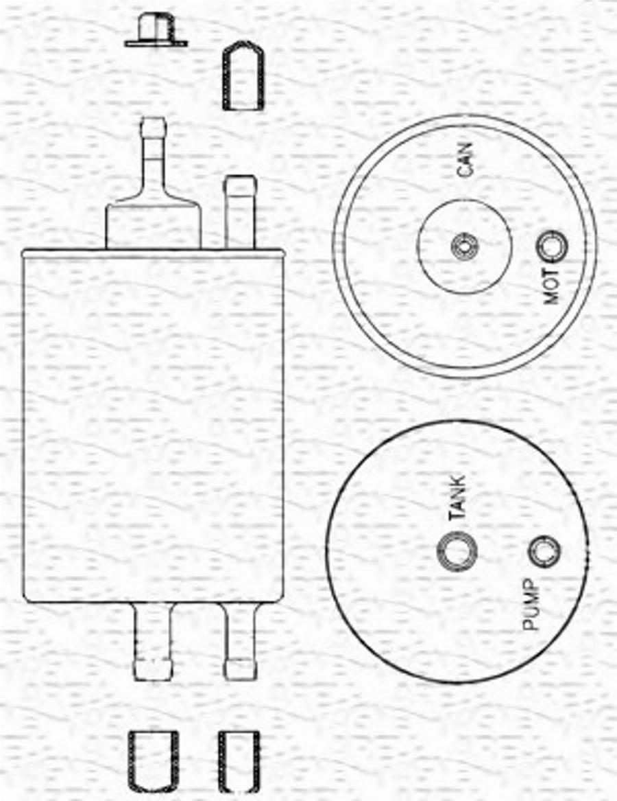 Magneti Marelli 213908204000 - Degvielas filtrs ps1.lv