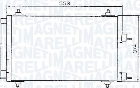 Magneti Marelli - BR 351300671MM - Kondensators, Gaisa kond. sistēma ps1.lv