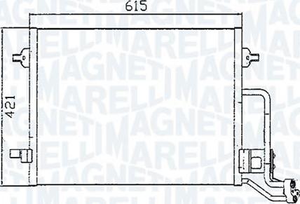 Magneti Marelli - BR 351300391MM - Kondensators, Gaisa kond. sistēma ps1.lv