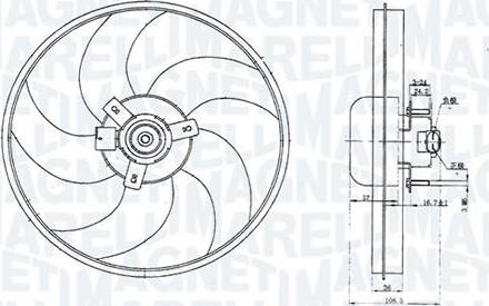 Magneti Marelli - BR EMM2003HPE - Ventilators, Motora dzesēšanas sistēma ps1.lv