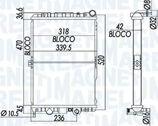 Magneti Marelli - BR RMM60782002 - Radiators, Motora dzesēšanas sistēma ps1.lv