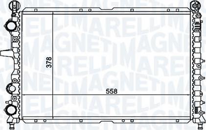 Magneti Marelli - BR RMM1054RFT - Radiators, Motora dzesēšanas sistēma ps1.lv