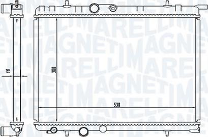 Magneti Marelli - BR RMM1061RPE - Radiators, Motora dzesēšanas sistēma ps1.lv