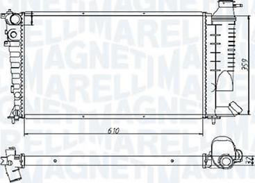 Magneti Marelli - BR RMM1014HPE - Radiators, Motora dzesēšanas sistēma ps1.lv