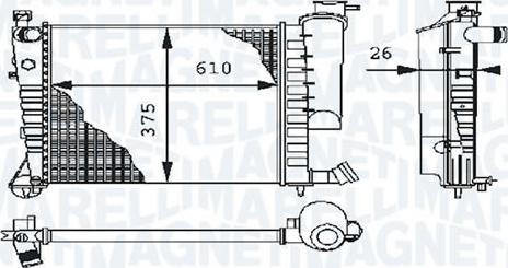 Magneti Marelli - BR RMM376712611 - Radiators, Motora dzesēšanas sistēma ps1.lv