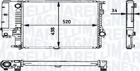 Magneti Marelli - BR RMMD9973 - Radiators, Motora dzesēšanas sistēma ps1.lv