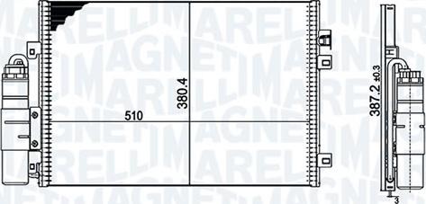 Magneti Marelli - BR S1337001MM - Kondensators, Gaisa kond. sistēma ps1.lv