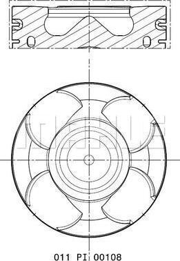 MAHLE 011 PI 00108 000 - Virzulis ps1.lv