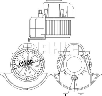 MAHLE AB 113 000S - Salona ventilators ps1.lv