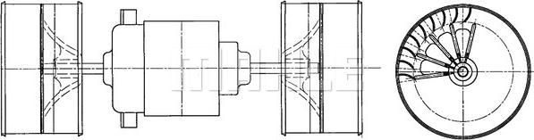 MAHLE AB 73 000P - Salona ventilators ps1.lv