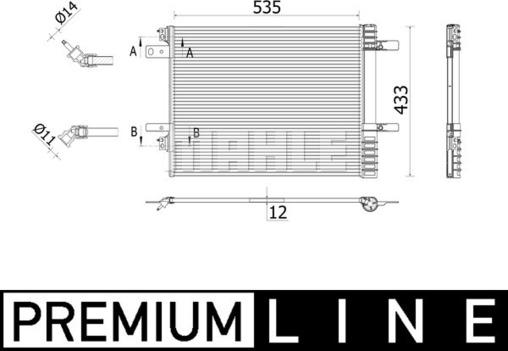 MAHLE AC 943 000P - Kondensators, Gaisa kond. sistēma ps1.lv