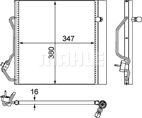 MAHLE AC 451 000P - Kondensators, Gaisa kond. sistēma ps1.lv