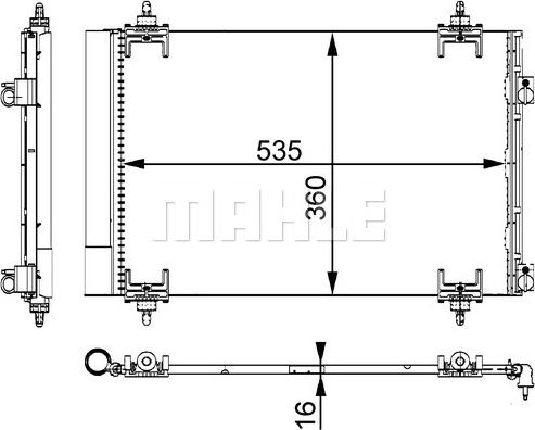 MAHLE AC 667 000S - Kondensators, Gaisa kond. sistēma ps1.lv