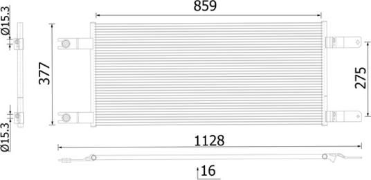 MAHLE AC 1034 000S - Kondensators, Gaisa kond. sistēma ps1.lv