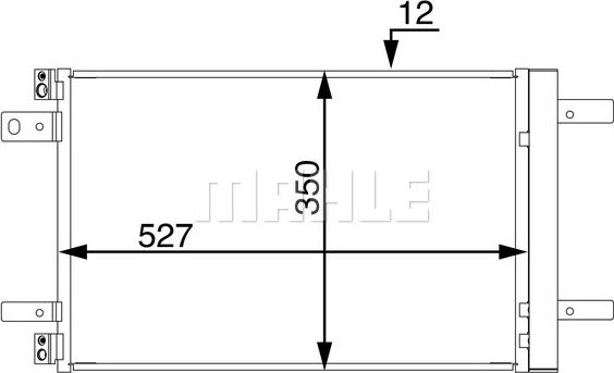 MAHLE AC 886 000S - Kondensators, Gaisa kond. sistēma ps1.lv