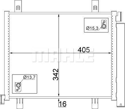 MAHLE AC 747 000S - Kondensators, Gaisa kond. sistēma ps1.lv