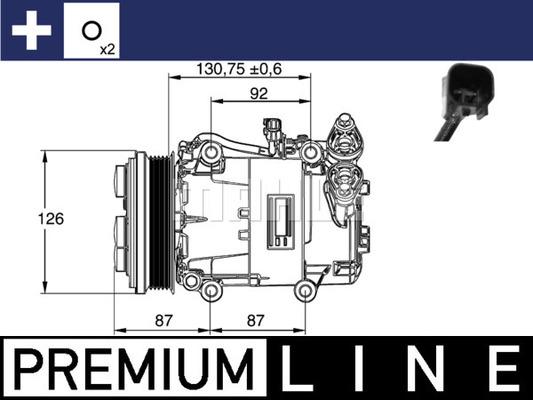 MAHLE ACP 54 000P - Kompresors, Gaisa kond. sistēma ps1.lv