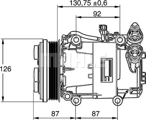 MAHLE ACP 54 000P - Kompresors, Gaisa kond. sistēma ps1.lv