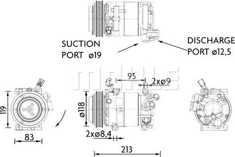 MAHLE ACP 1468 000P - Kompresors, Gaisa kond. sistēma ps1.lv