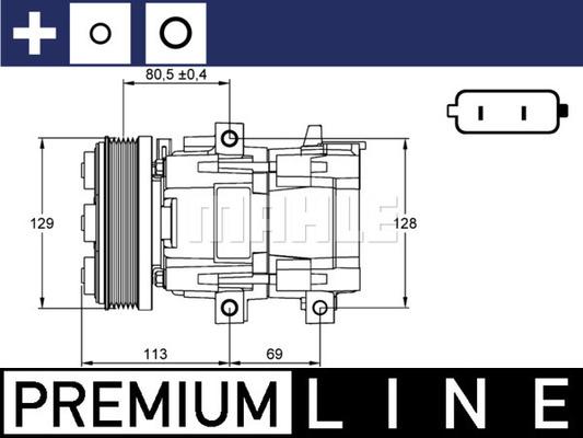 MAHLE ACP 101 000P - Kompresors, Gaisa kond. sistēma ps1.lv