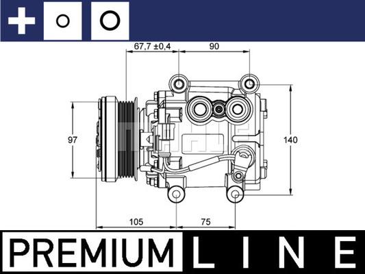 MAHLE ACP 1113 000P - Kompresors, Gaisa kond. sistēma ps1.lv