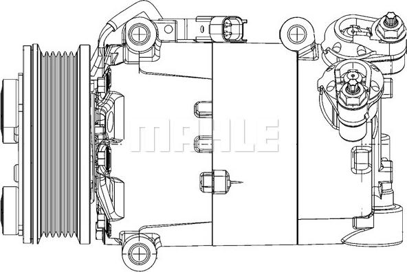 MAHLE ACP 1364 000P - Kompresors, Gaisa kond. sistēma ps1.lv