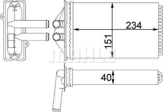 MAHLE AH 92 000S - Siltummainis, Salona apsilde ps1.lv